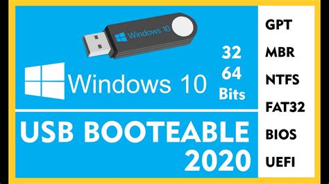 windows 10 usb booteable gpt